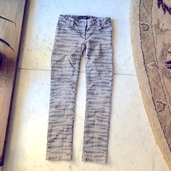 Mini Boden Skinny Jeans Gray Zebra 10 yrs - Picture 1 of 5